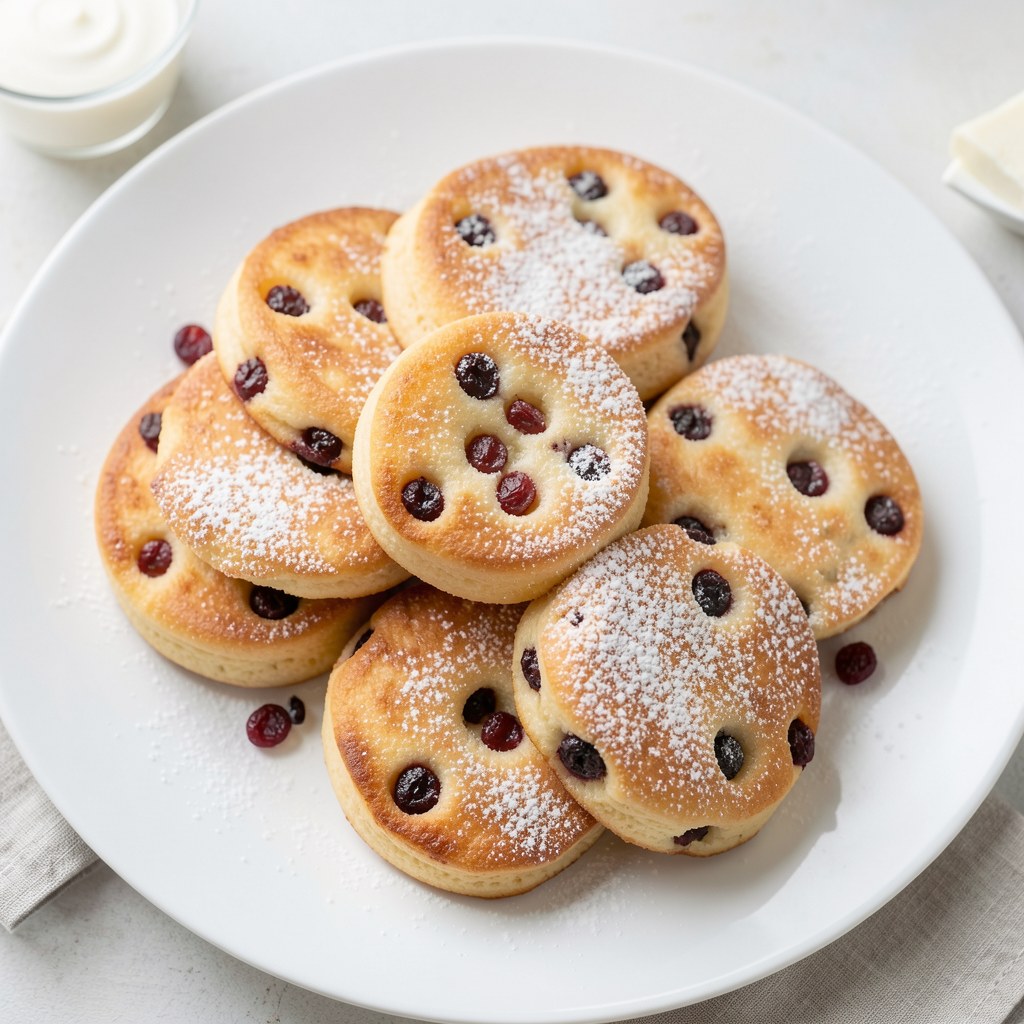 Pączusie serowe z rodzynkami na szybko