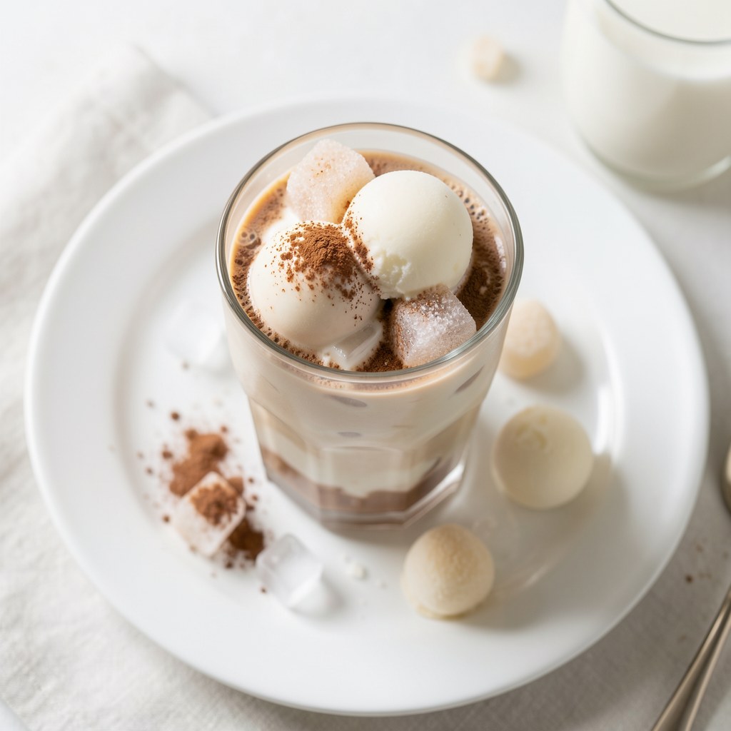 Kawa mrożona z lodami