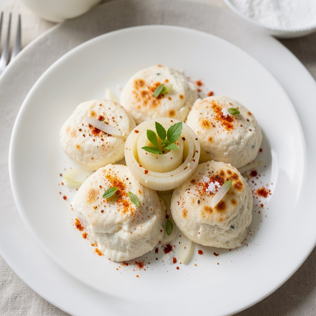 Bryndzowe kluseczki z cebulką