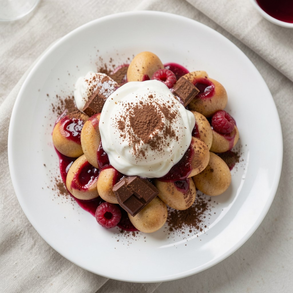 Legumina z konfiturą porzeczkową