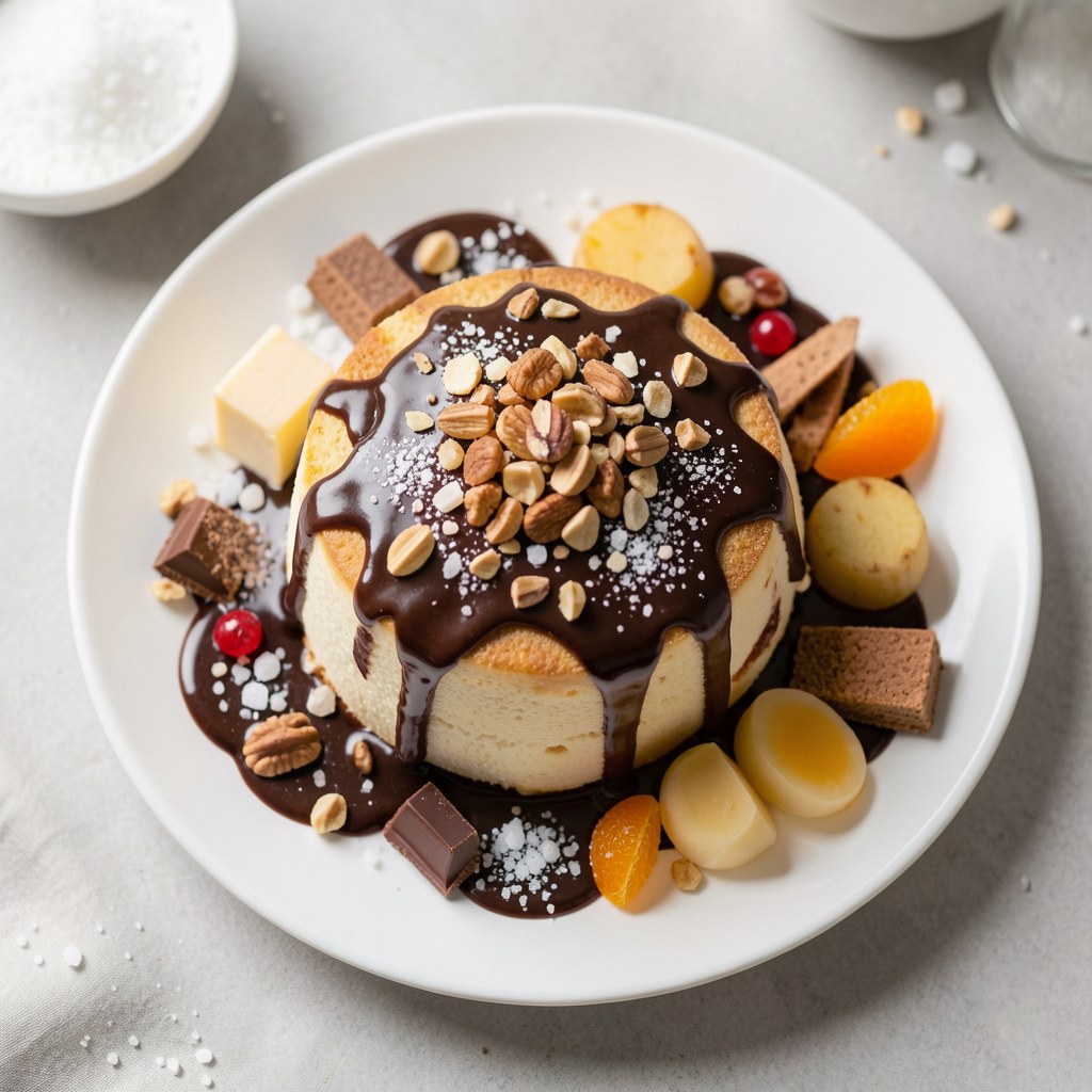 tort serowy w polewie czekoladowej