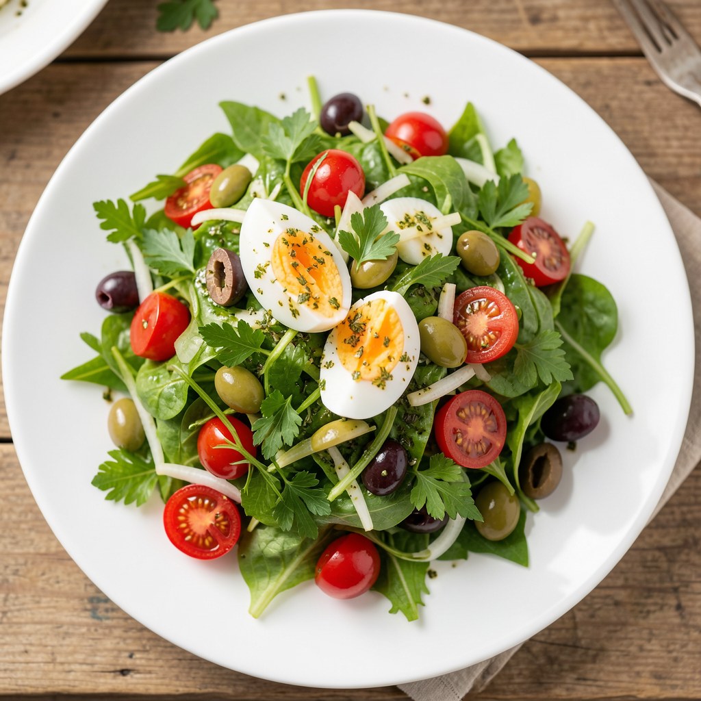 Sałata zielona z dodatkami