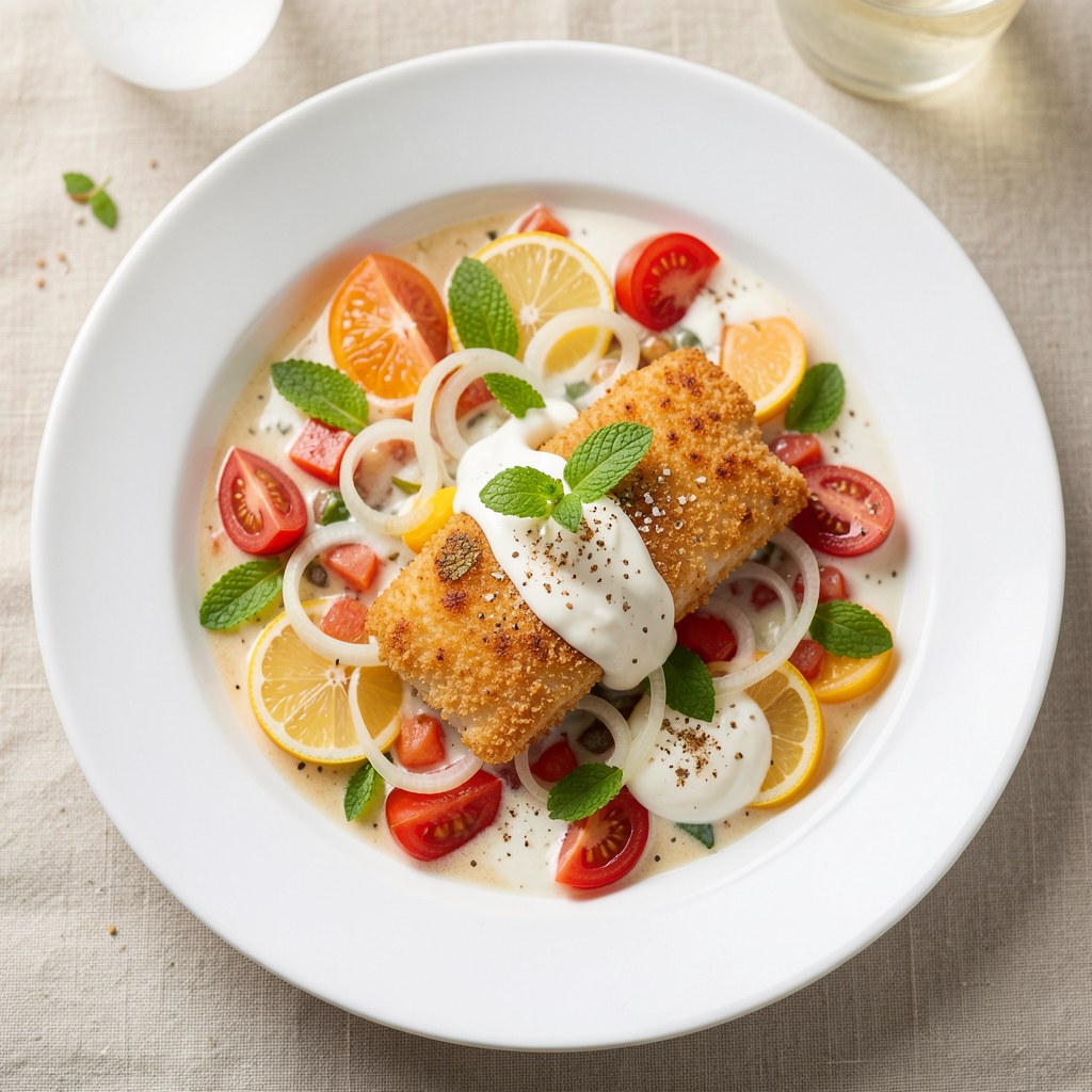 Mintaj w sosie porowym