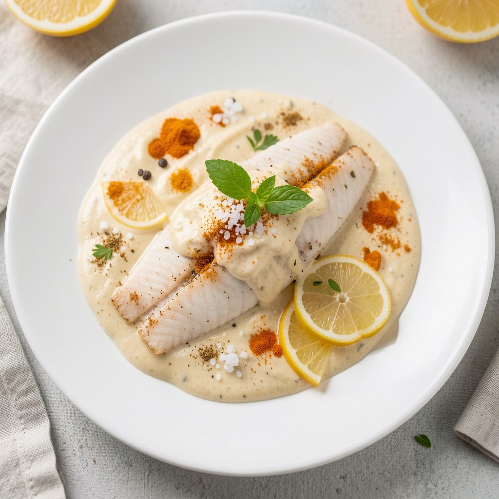 Tilapia z sosem koperkowym