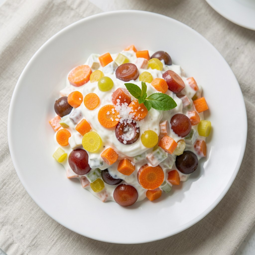 Surówka z marchwi i śliwek węgierek