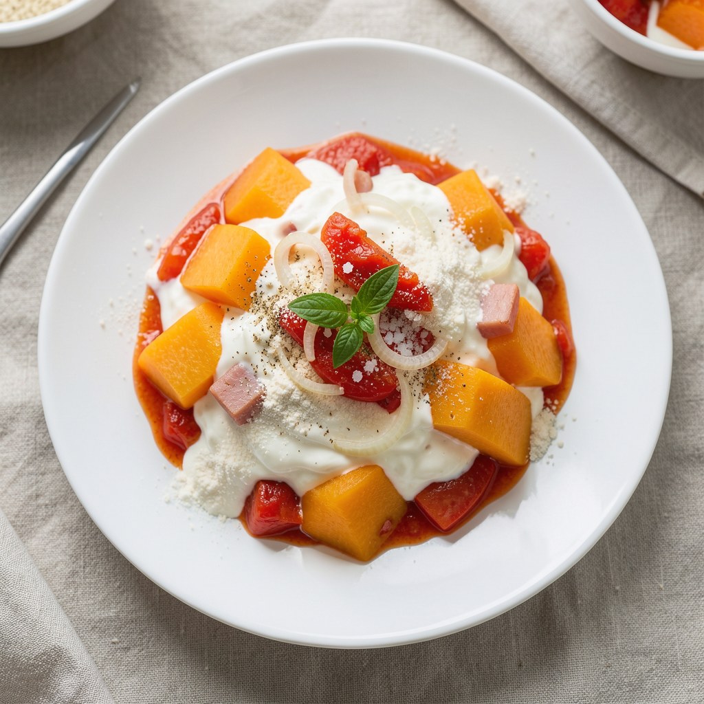 Dynia z pomidorami I