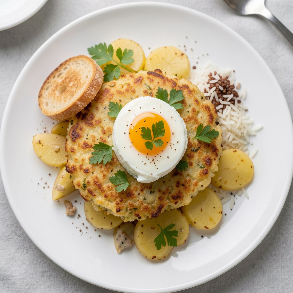 Kotlety ziemniaczane z bryndzą