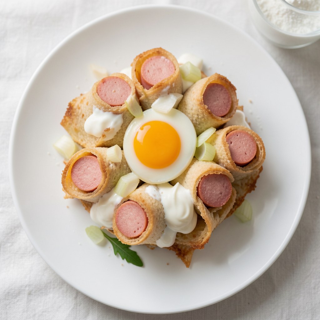 Kiełbasa w cieście francuskim