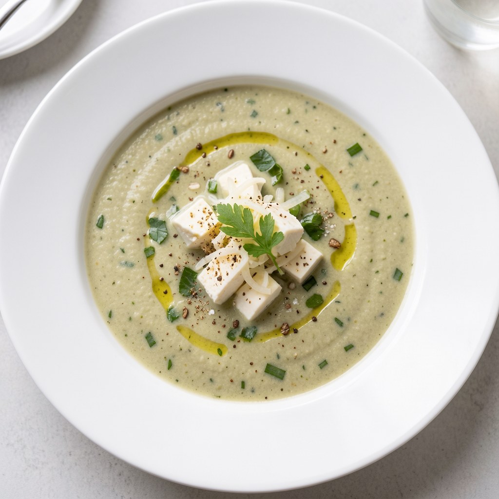 Zupa selerow z serem plesniowym