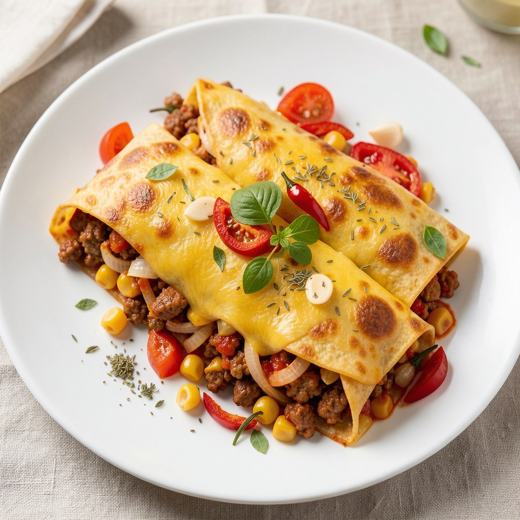 Zapiekane tortille z chilli con carne