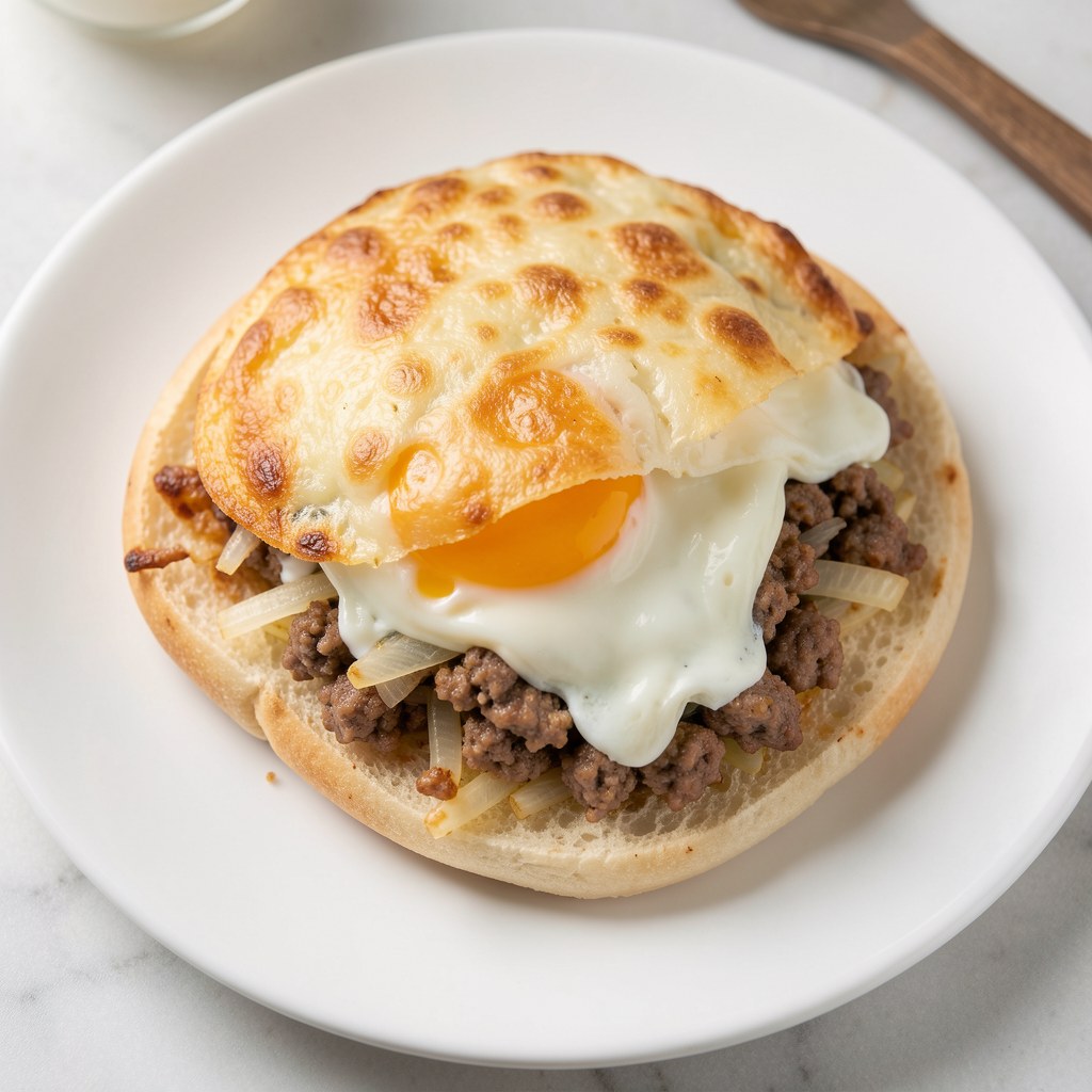 Zapiekanka z mięsa gotowanego