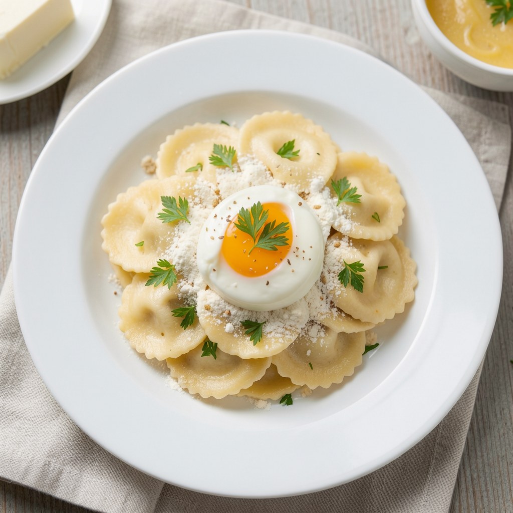 Kluski francuskie z pietruszką