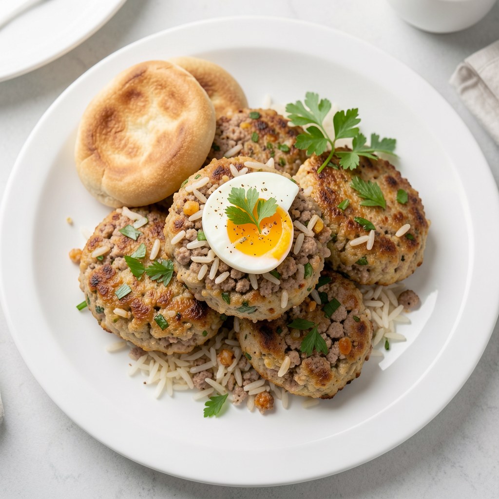 Kotlety z miesa i ryżu