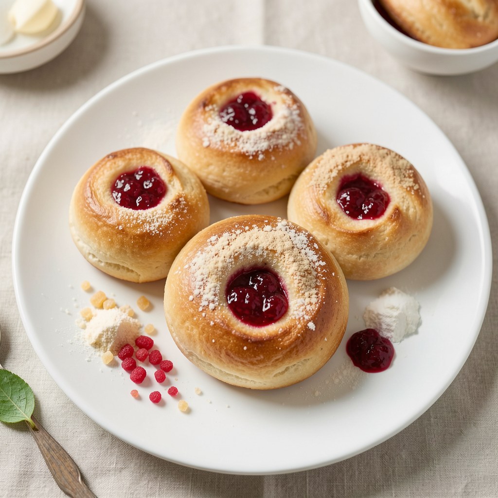 Brioszki z rabarbarem