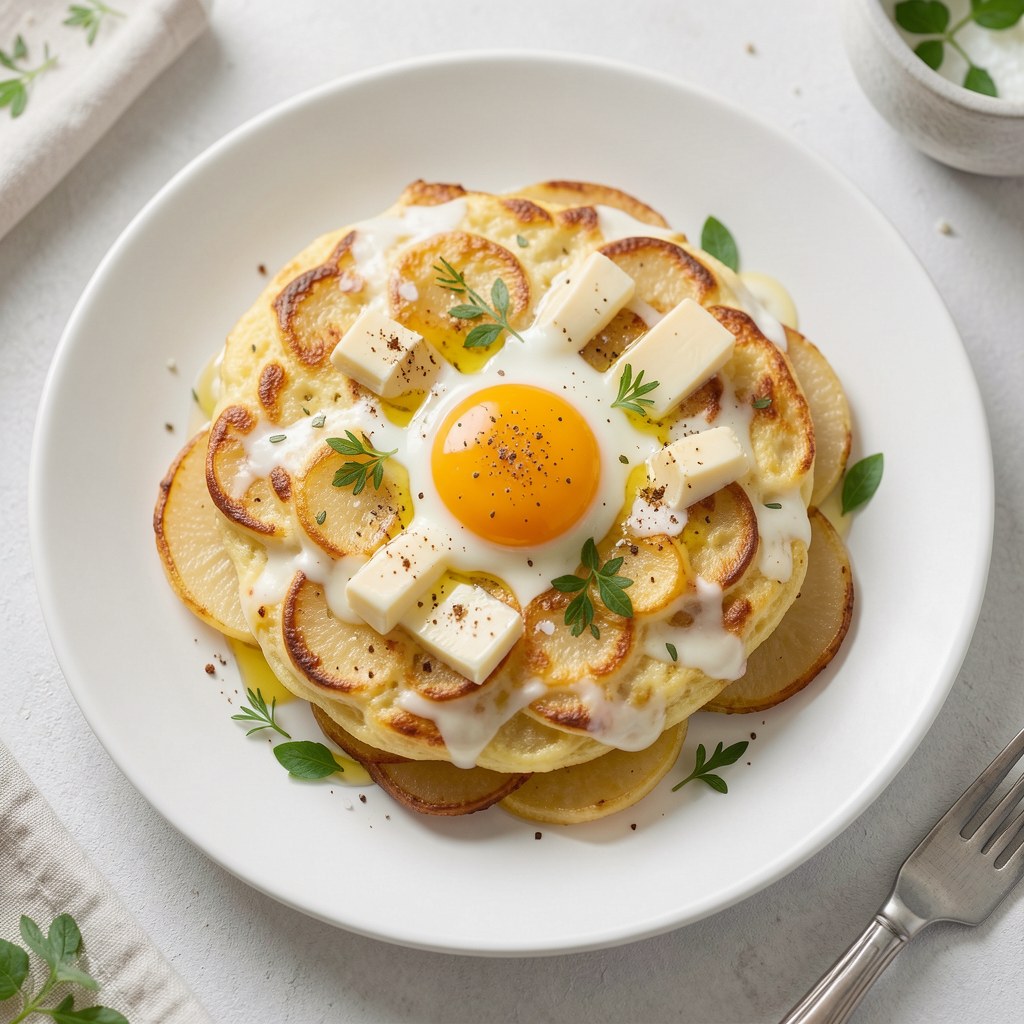 Zapiekane ziemniaki omletowe