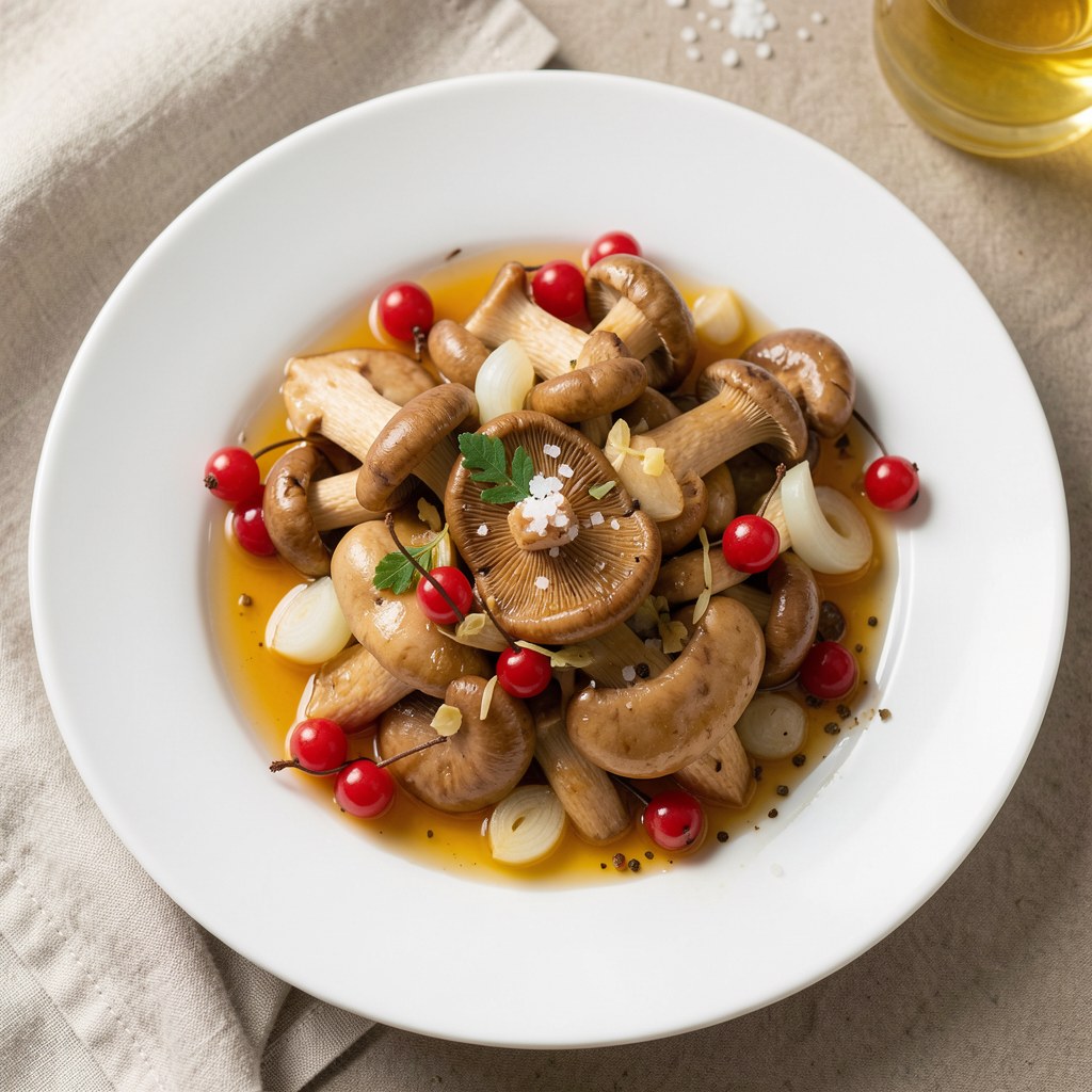 Grzyby w zalewie octowej z miodem