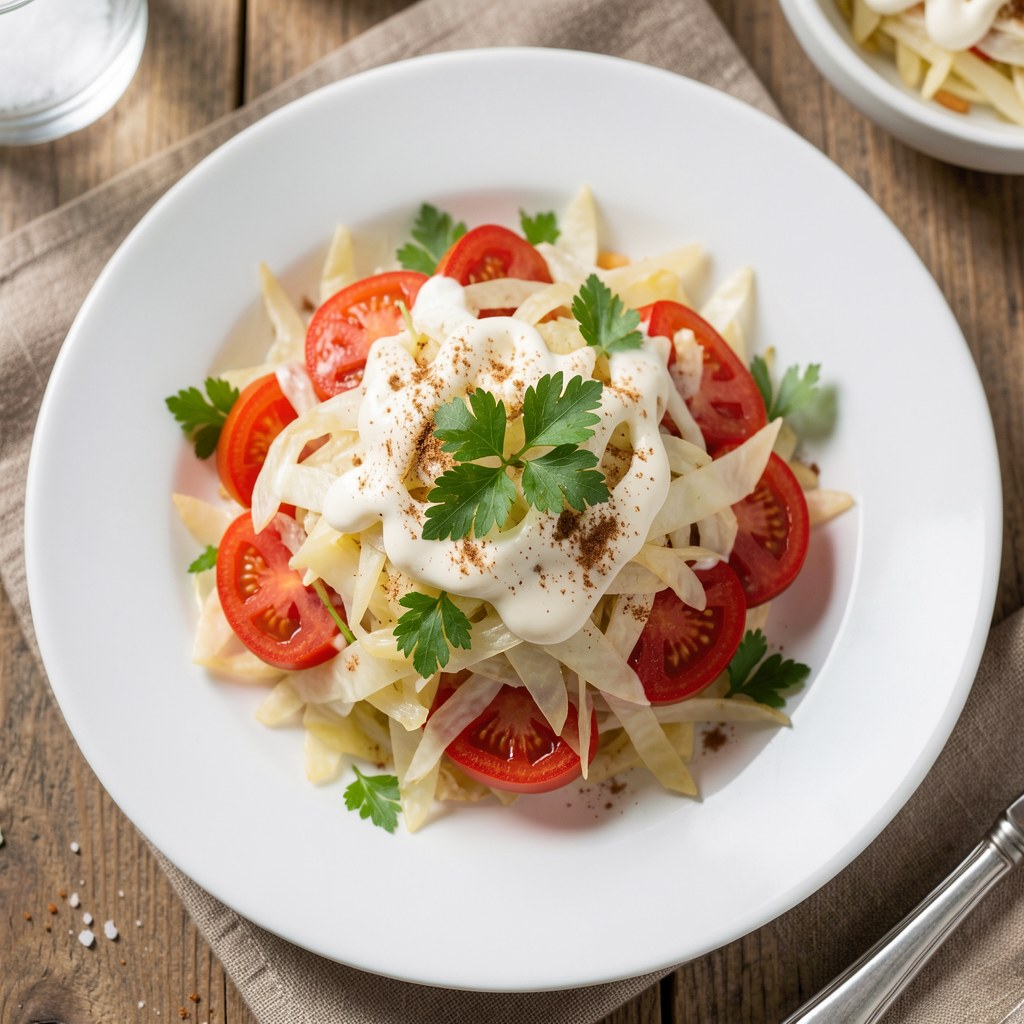 Kapusta pekińska z pomidorami i cynamonem