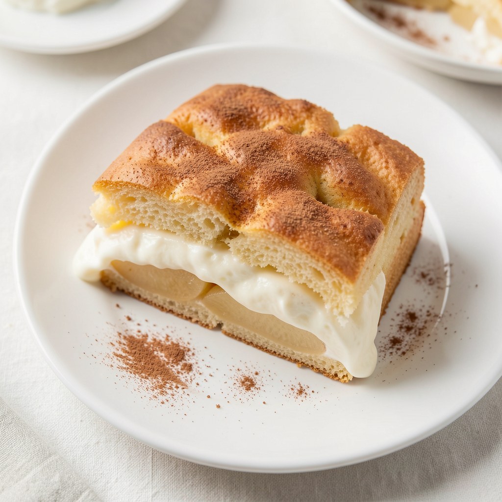 Jabłecznik z masą budyniową -Józefina