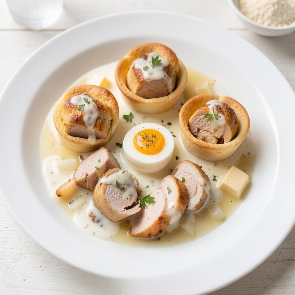 Sufleciki z gotowanego drobiu