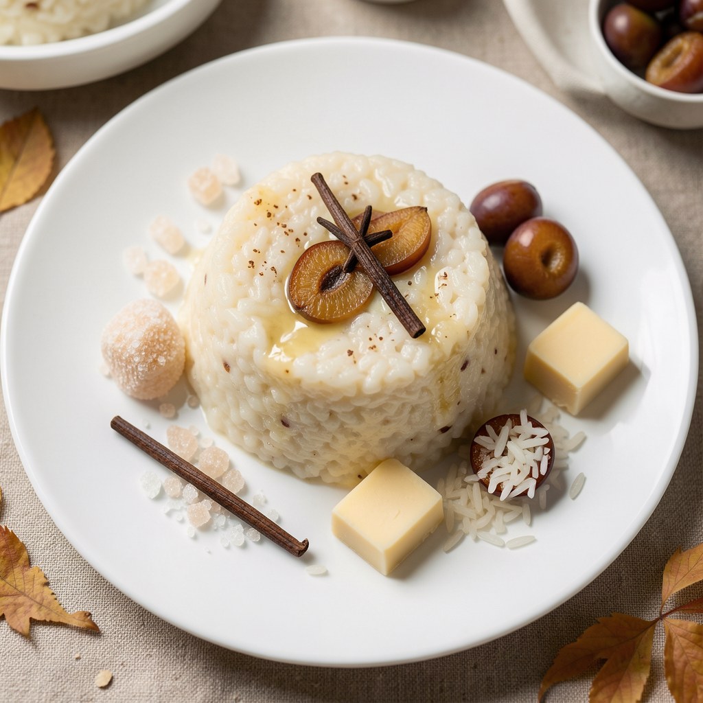 Śliwkowy pudding ryżowy