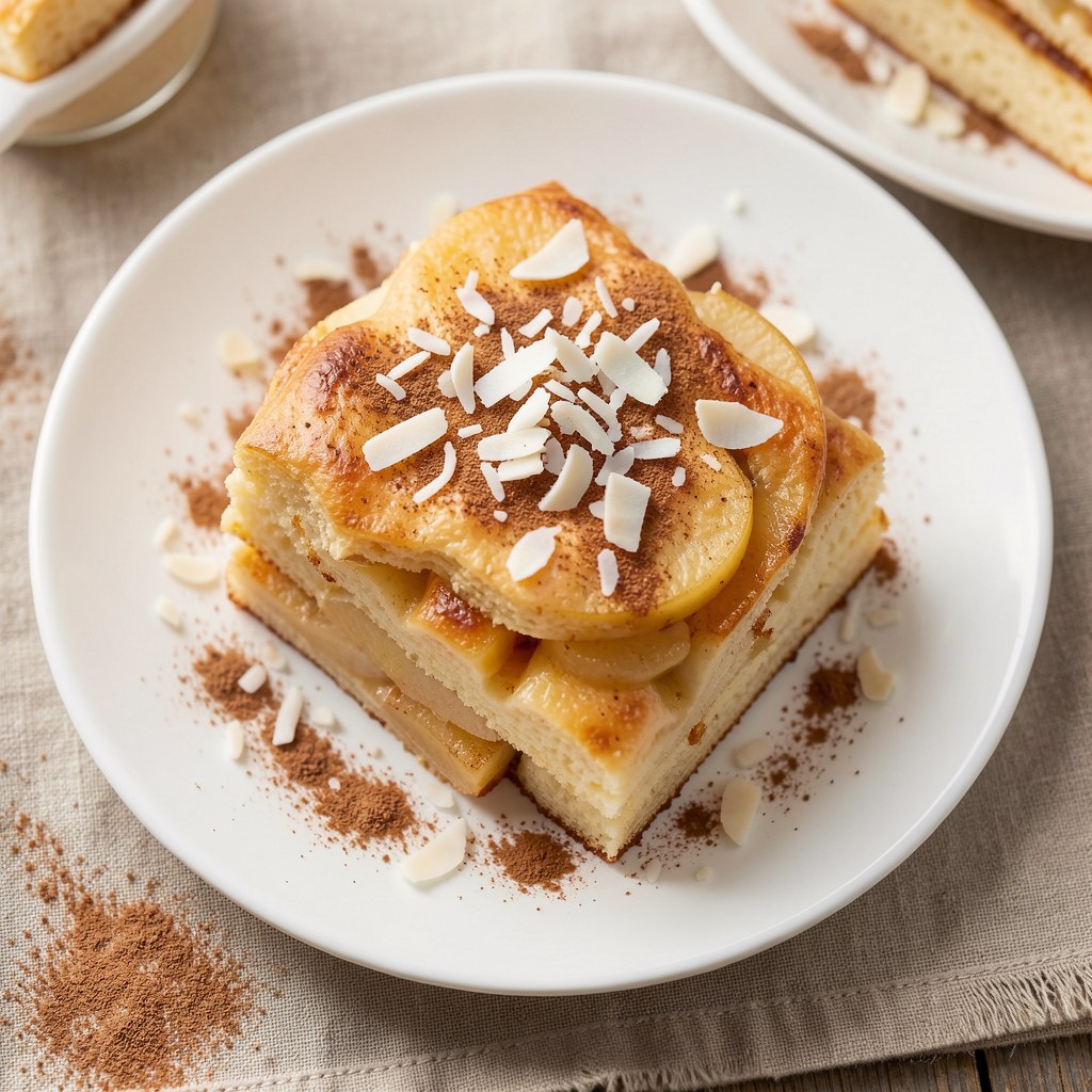 Placek jabłkowy z sucharkami