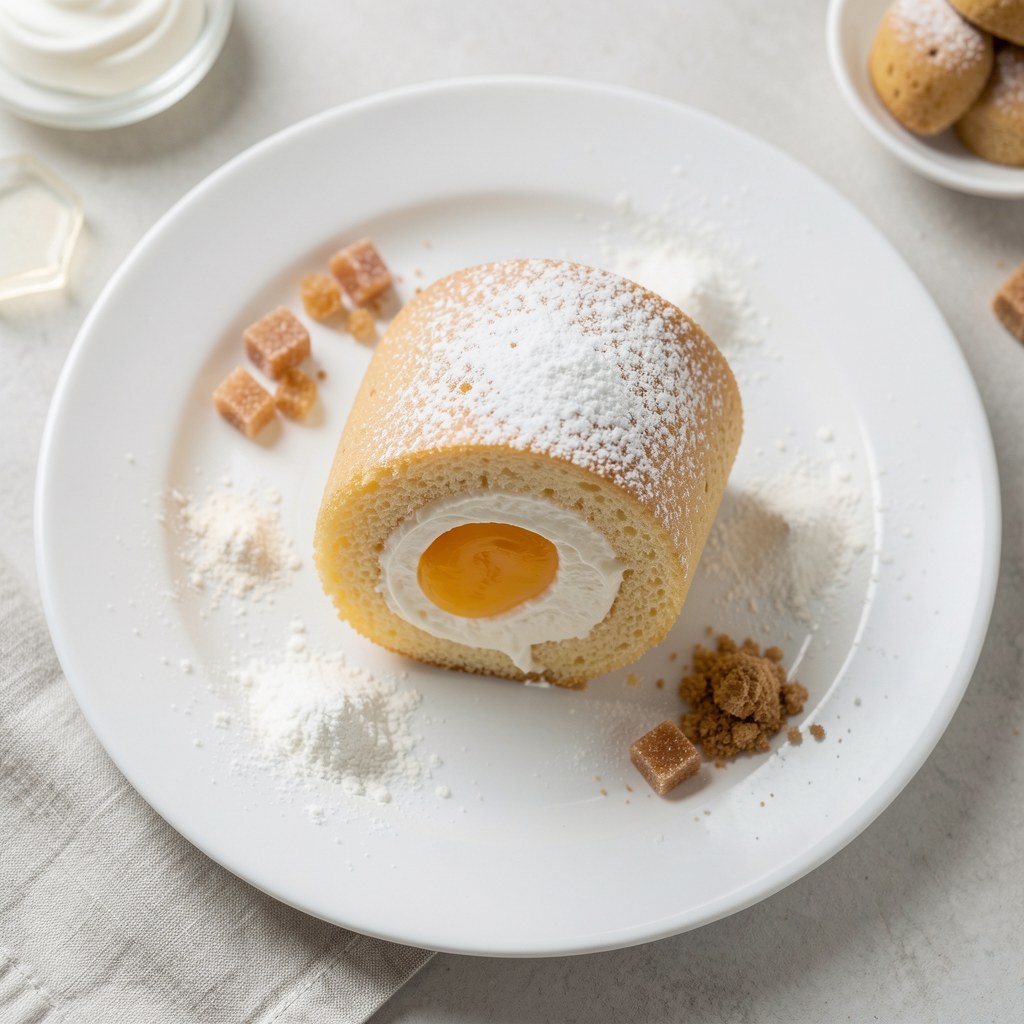 Rolada z bitą śmietaną