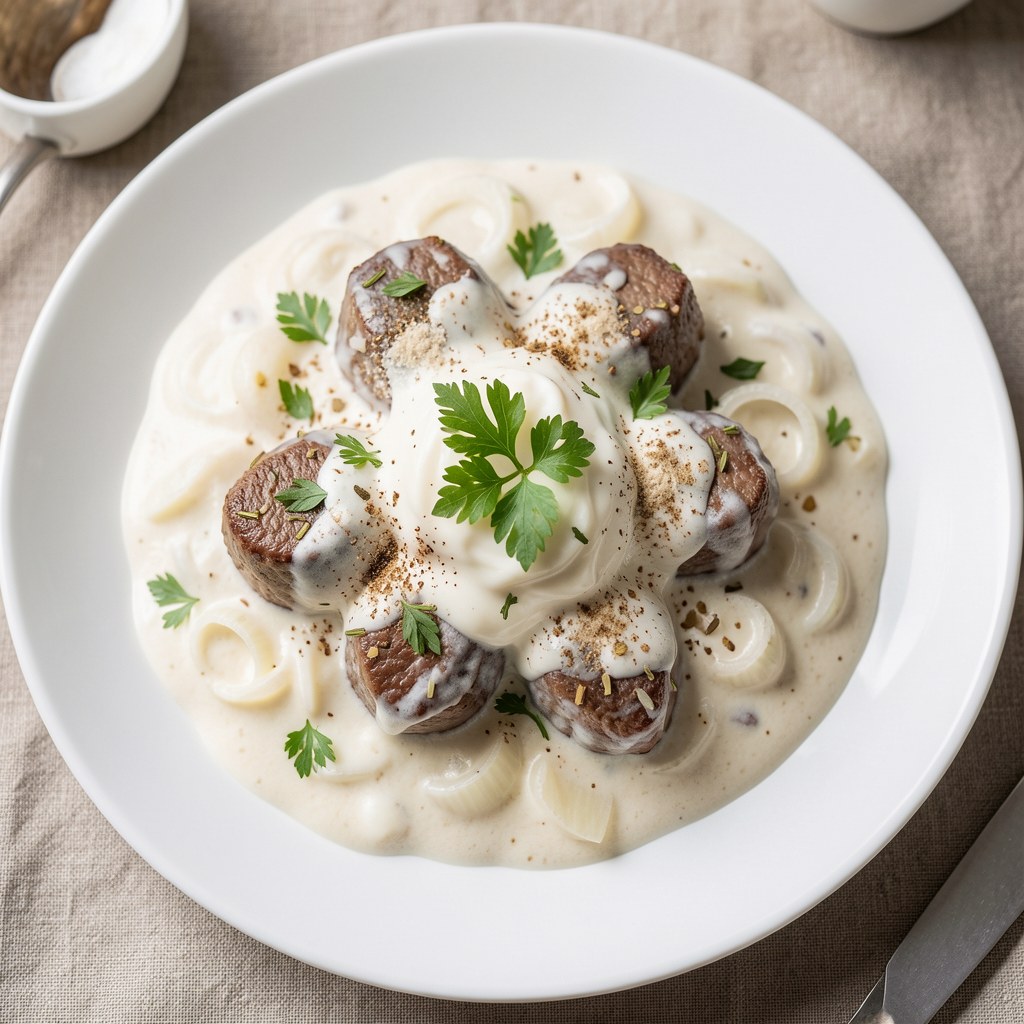 Cynaderki w śmietanie