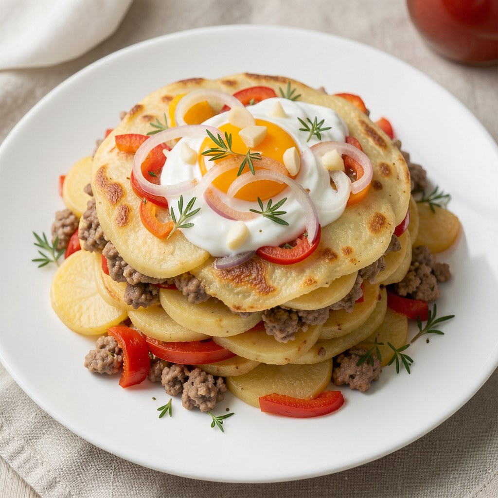 Zapiekanka ziemniaczana z mięsem