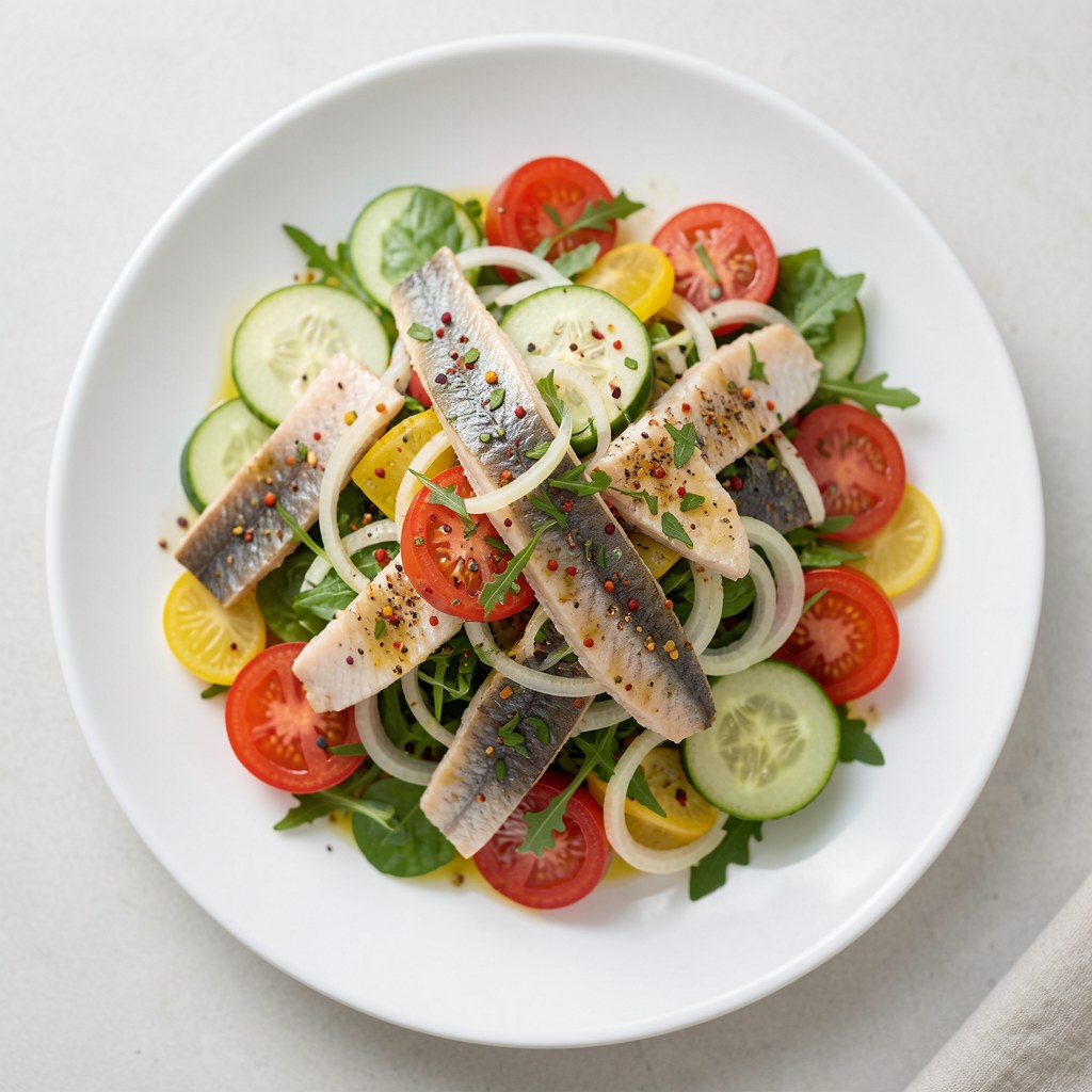 Sałatka z makrelą