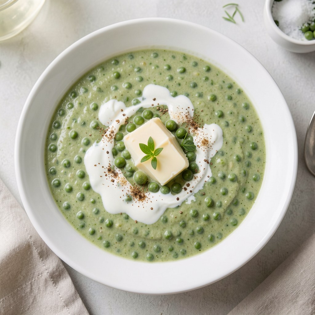 Zupa z zielonego groszku