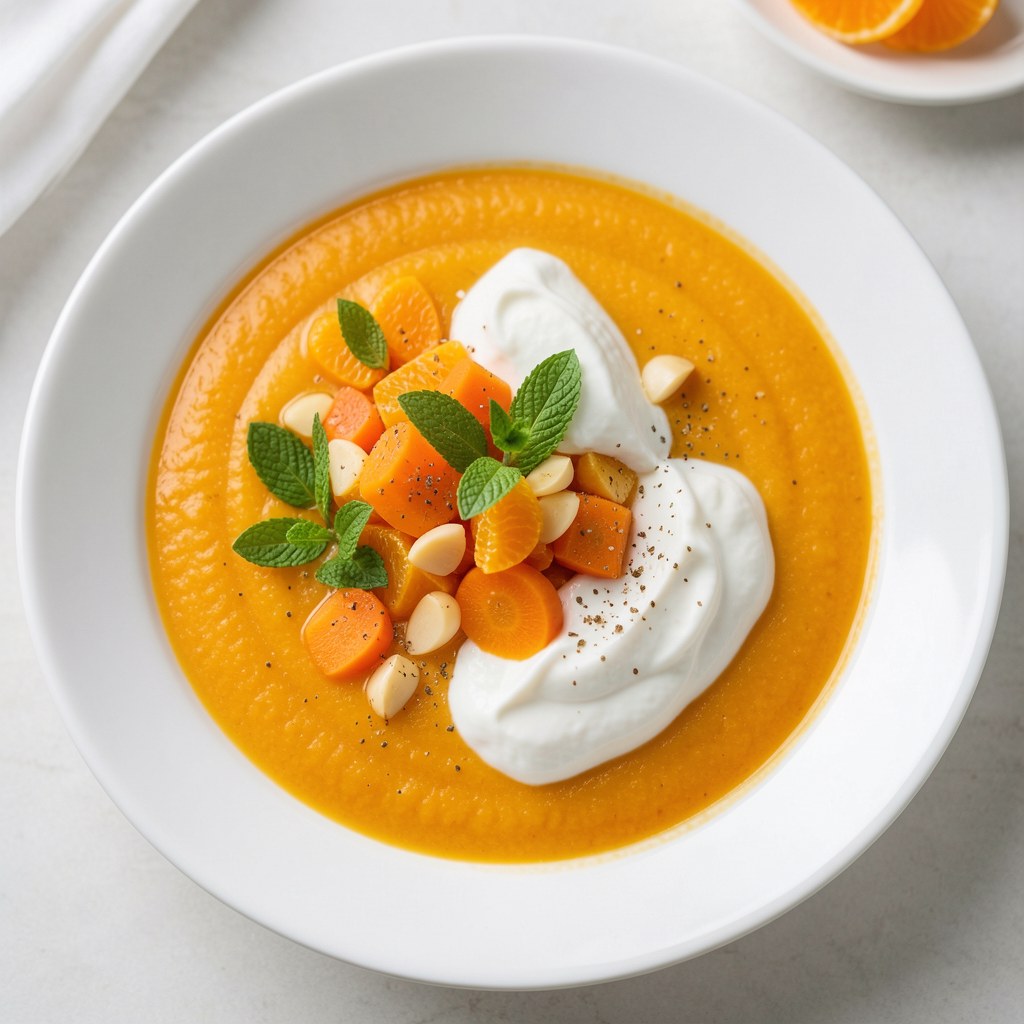 Zupa marchewkowa z pomarańczową nutką