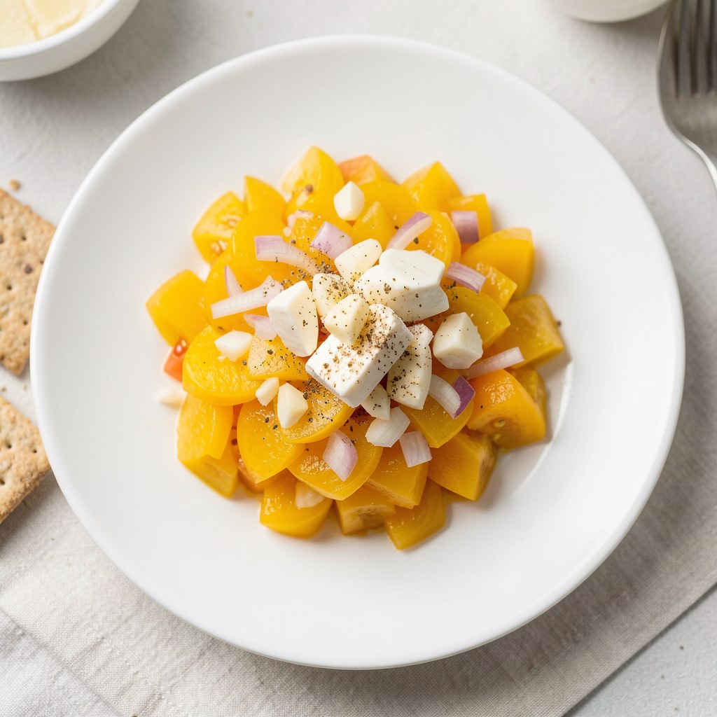 Salsa z żółtych pomidorów