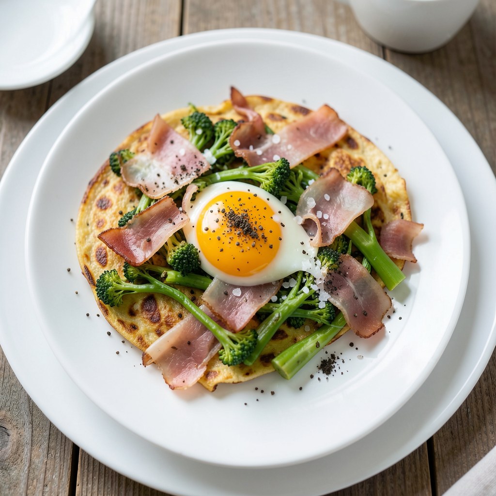 Jajecznica z lubczykiem