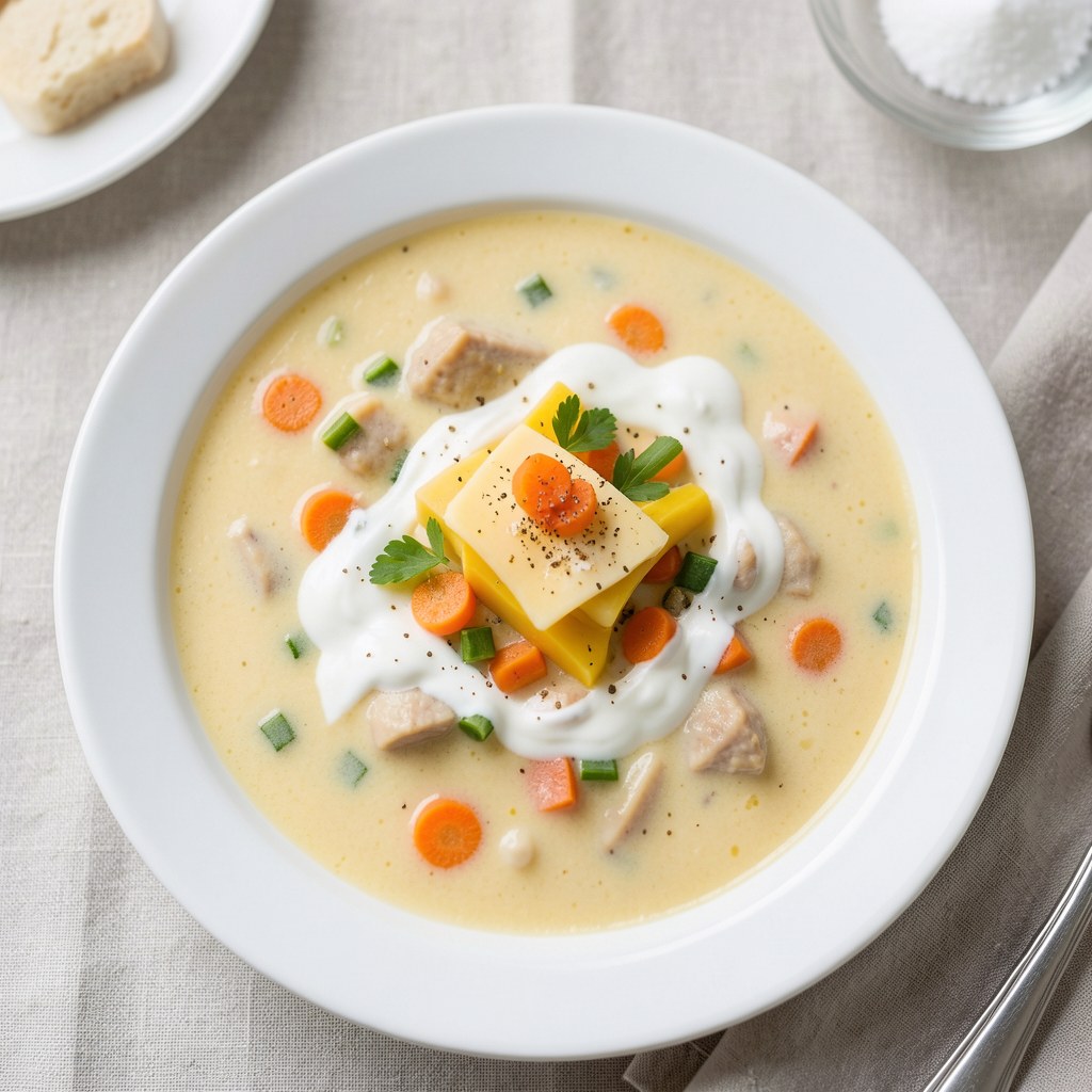 Zupa koperkowa z serem