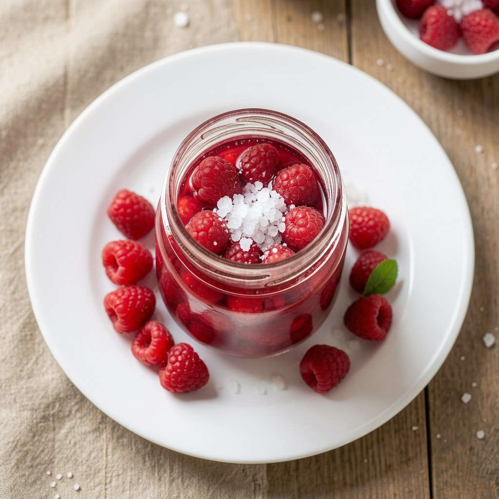 Maliny w soku własnym