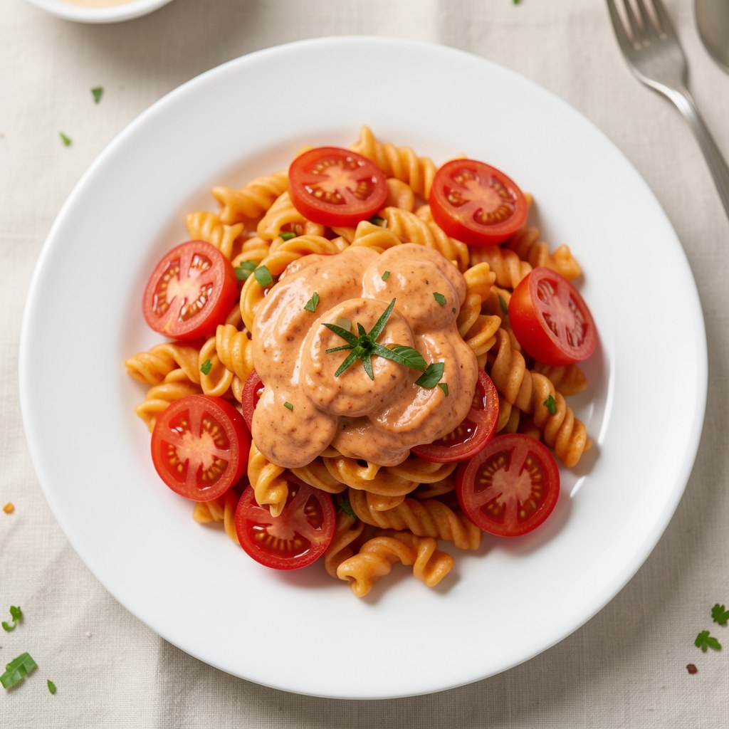 Pomidory faszerowane pastą o smaku papryki