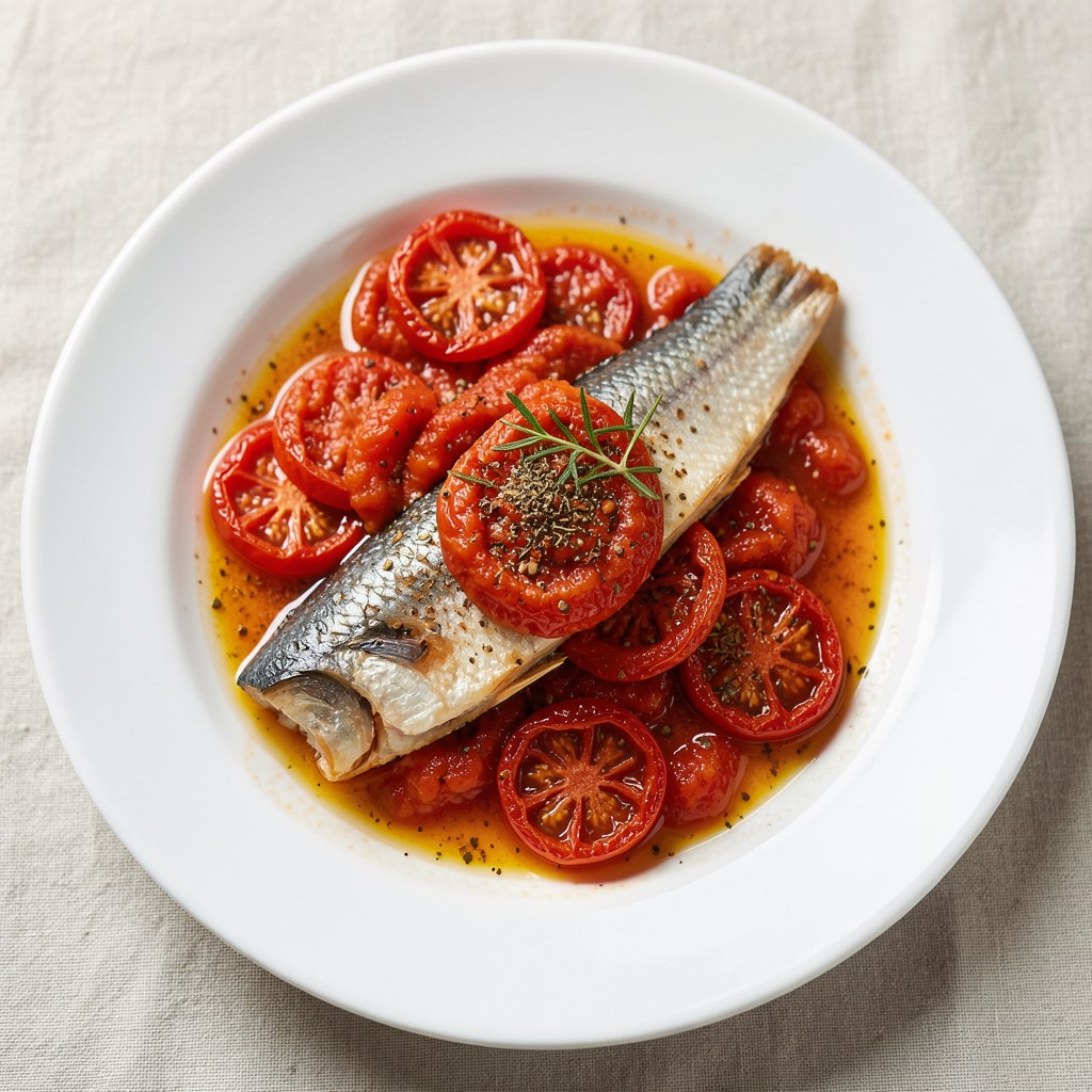 Śledź z suszonymi pomidorami