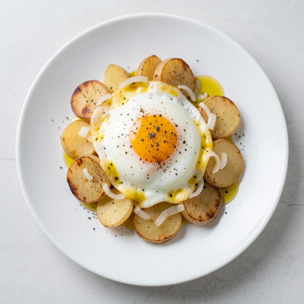 Młode ziemniaczki z jajkiem