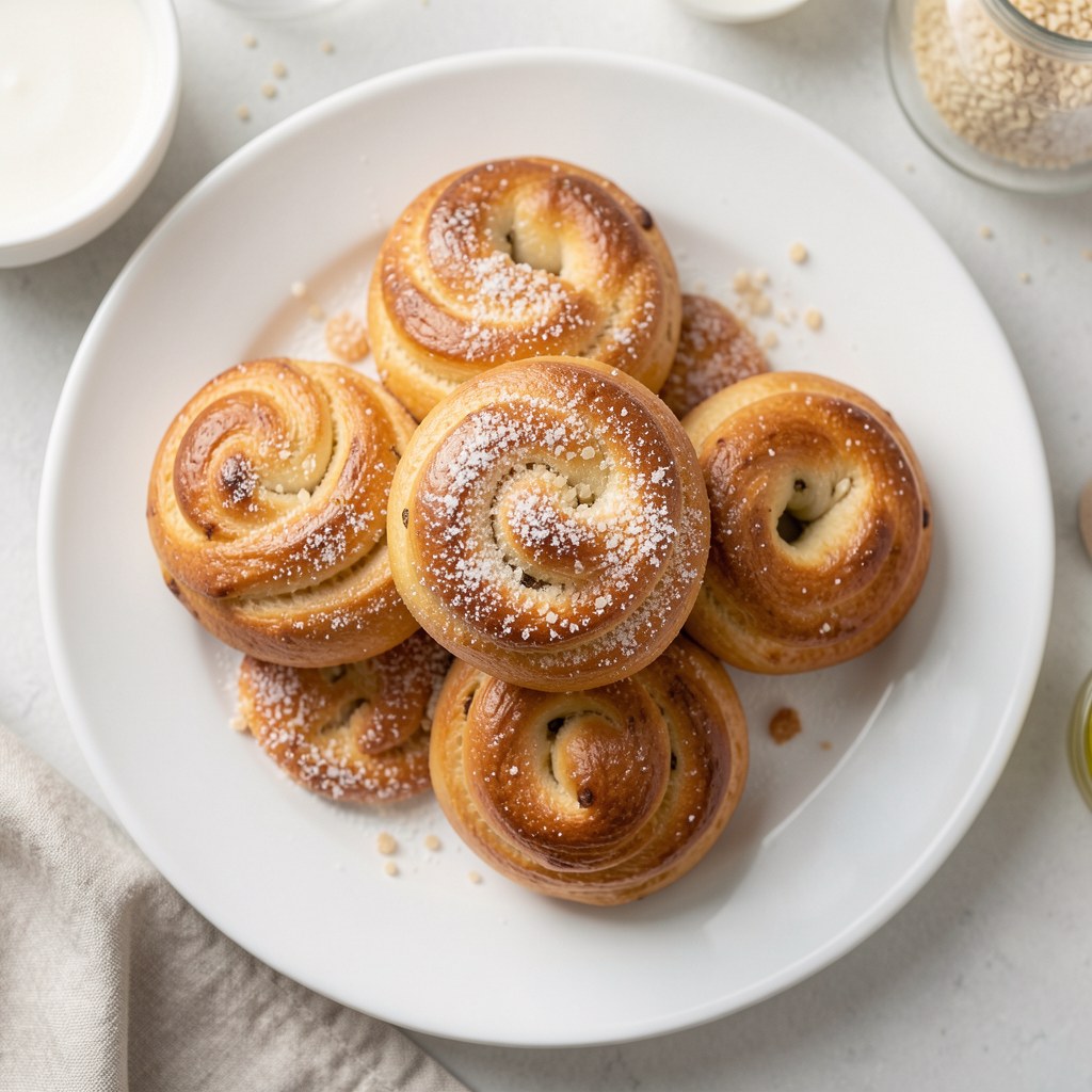 Obwarzanki kruchodrożdżowe