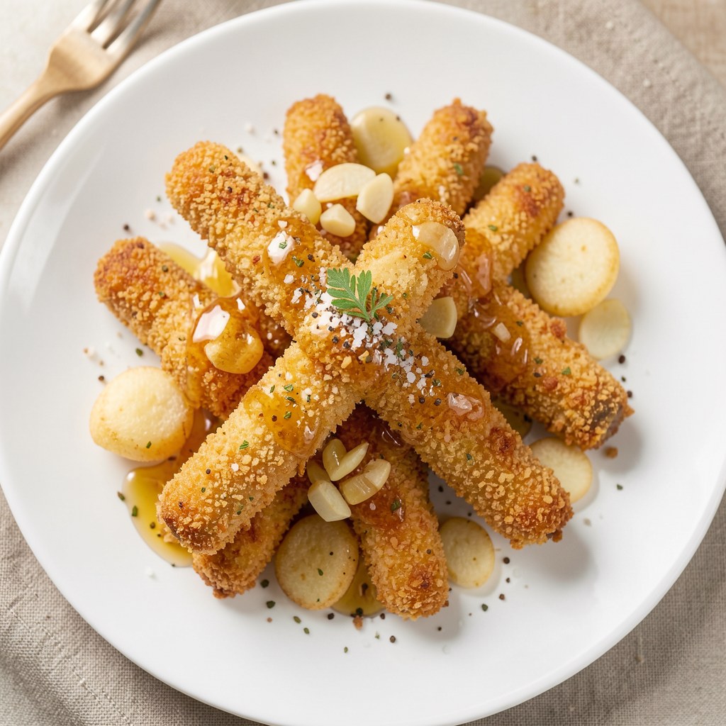 Kurczakowe pałeczki w panierce ze słonych paluszków