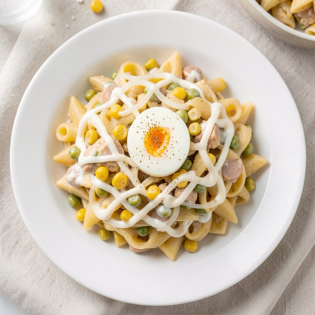 Pasta z jajek i kukurydzy