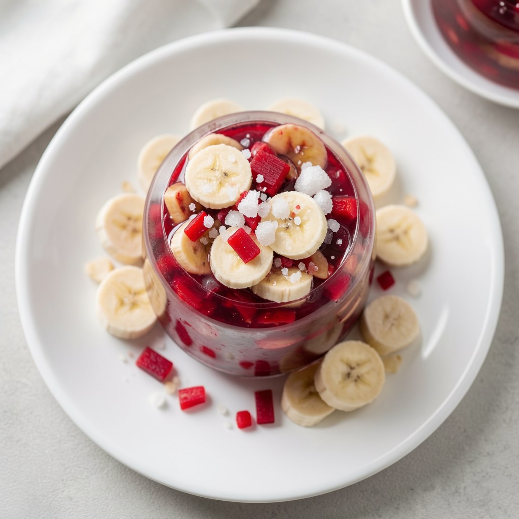 Konfitura z rabarbaru i bananów