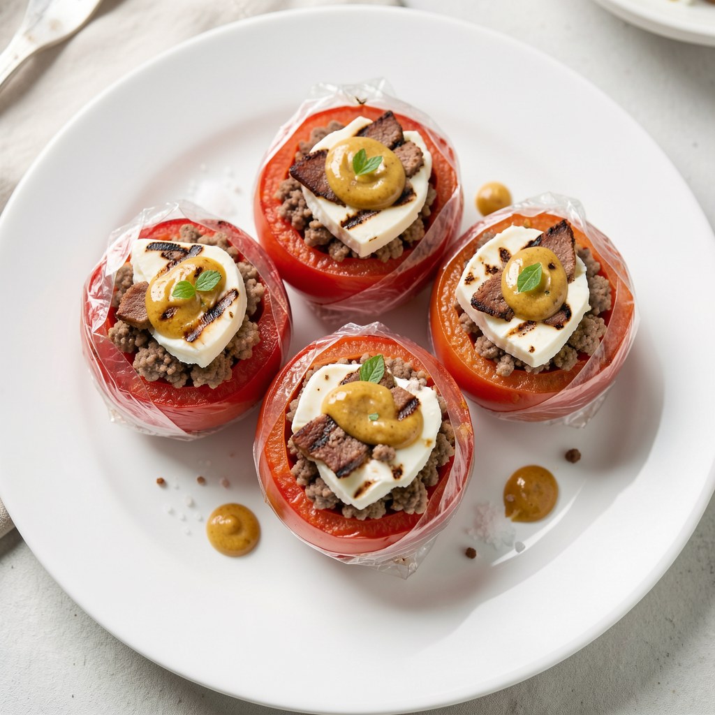 Grillowane pomidory z nadzieniem