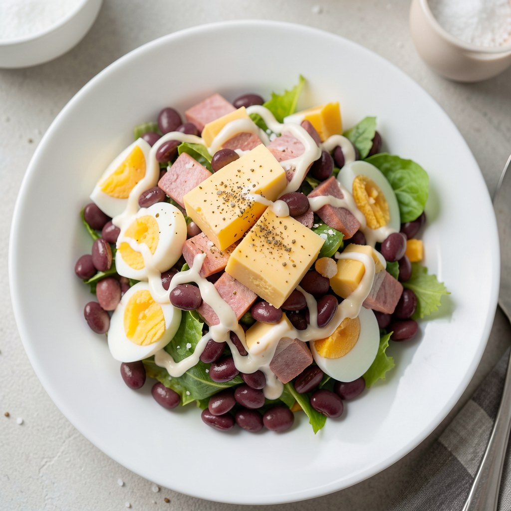 Sałatka z czerwonej fasoli