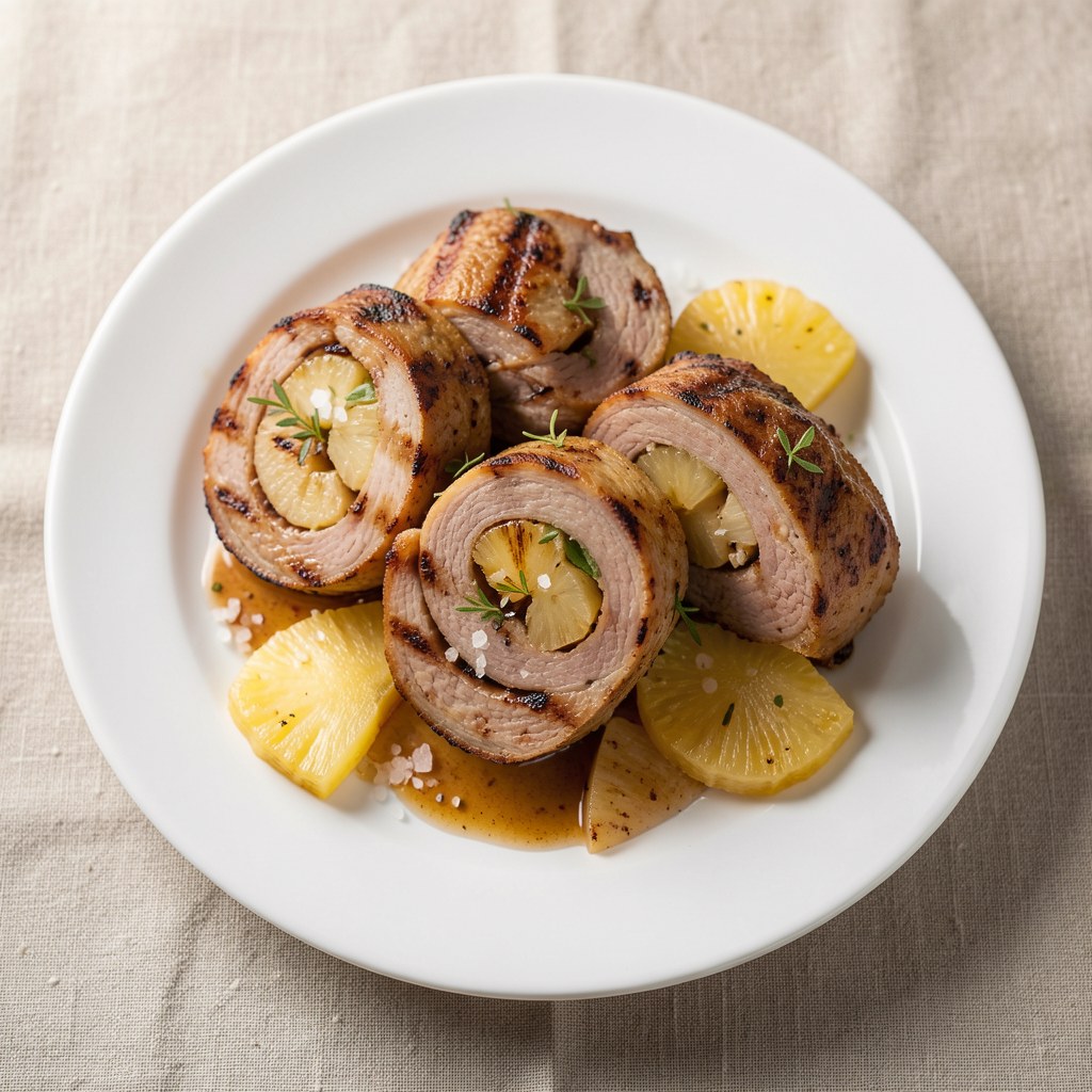 Roladki schabowe inaczej - grillowane