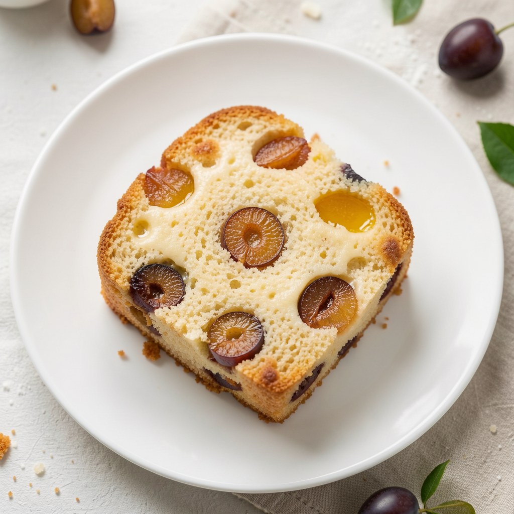 Ciasto ucierane z owocami.