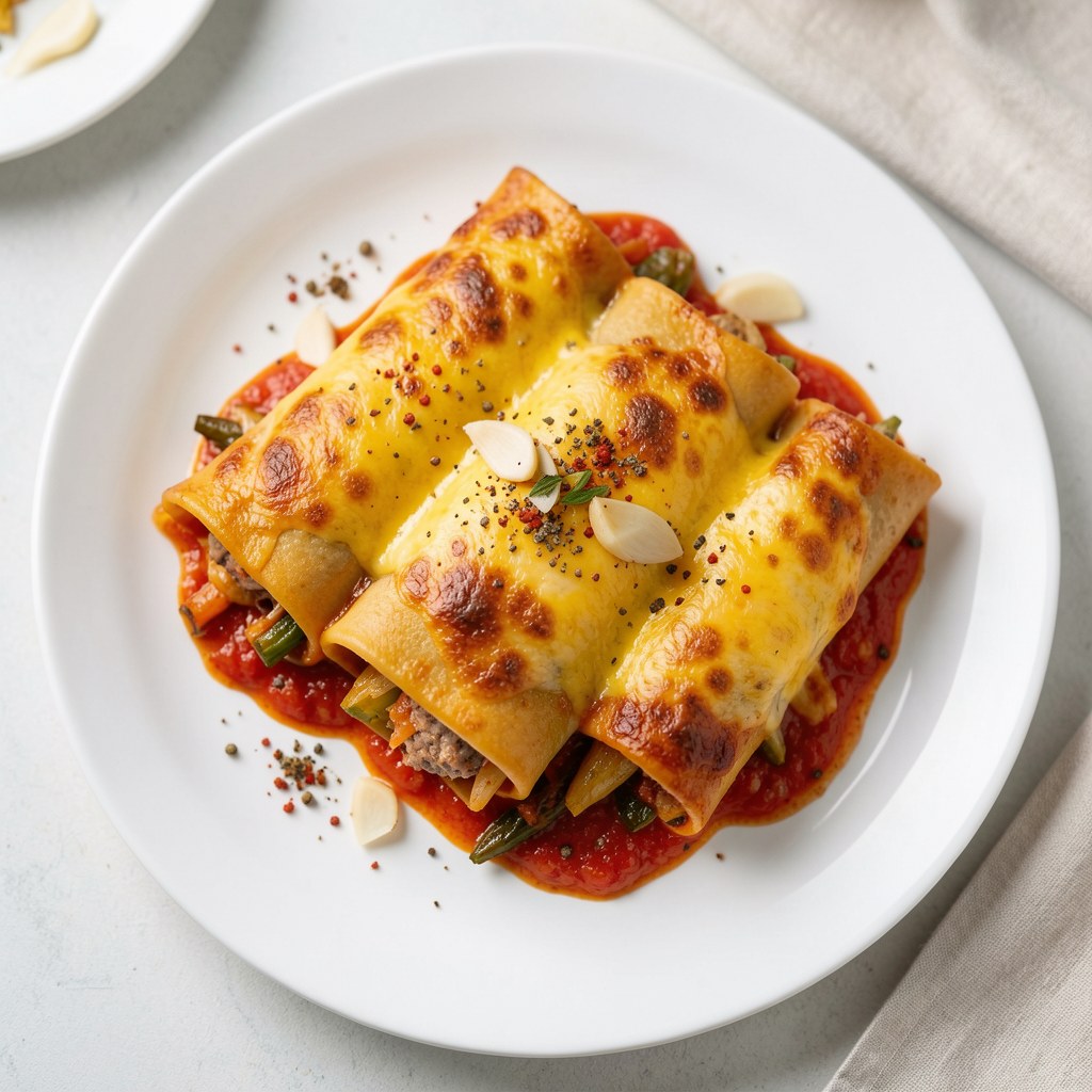 Cannelloni z miesem i warzywami