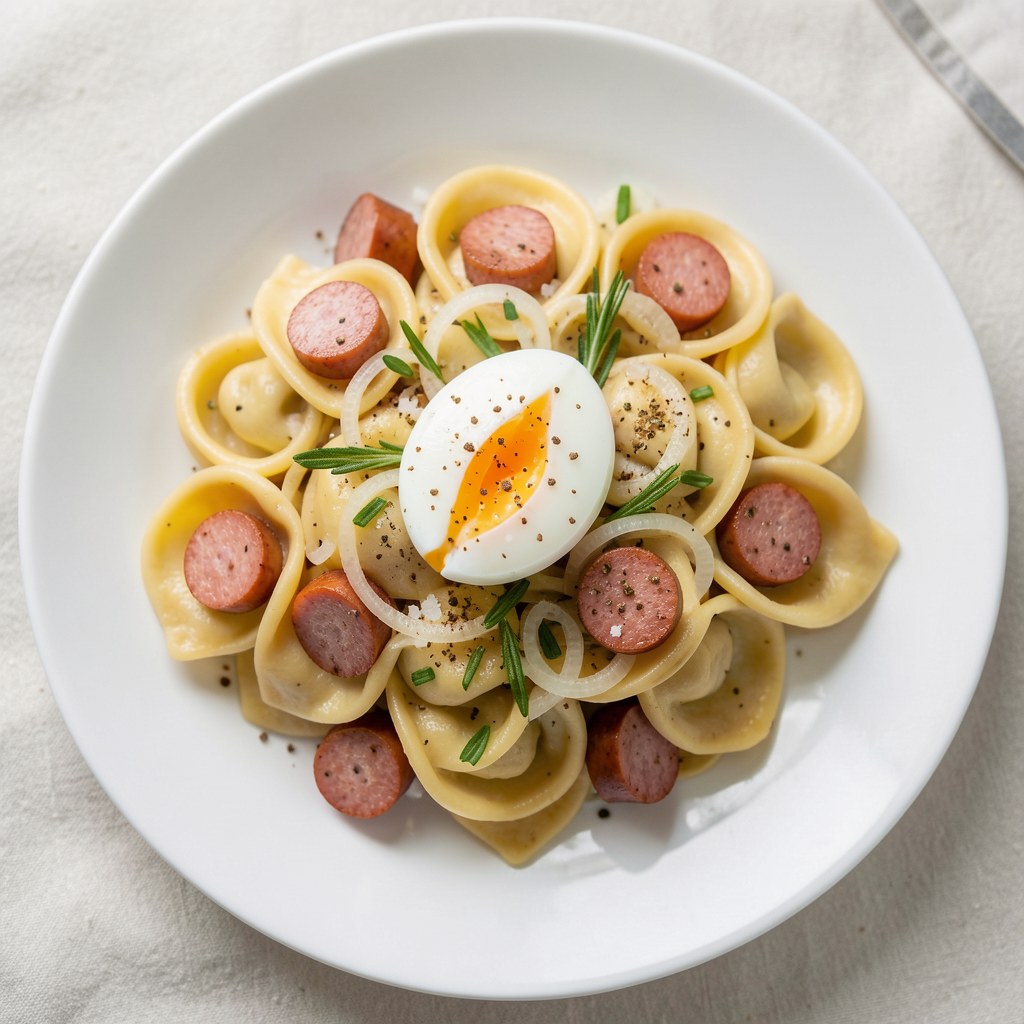 Tortellini z jajkiem