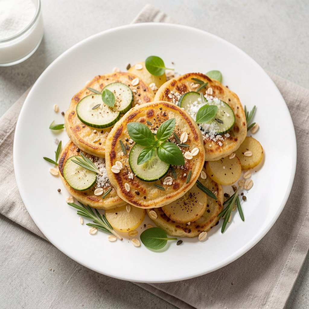 Ziołowe placuszki z cukinii i ziemniaków