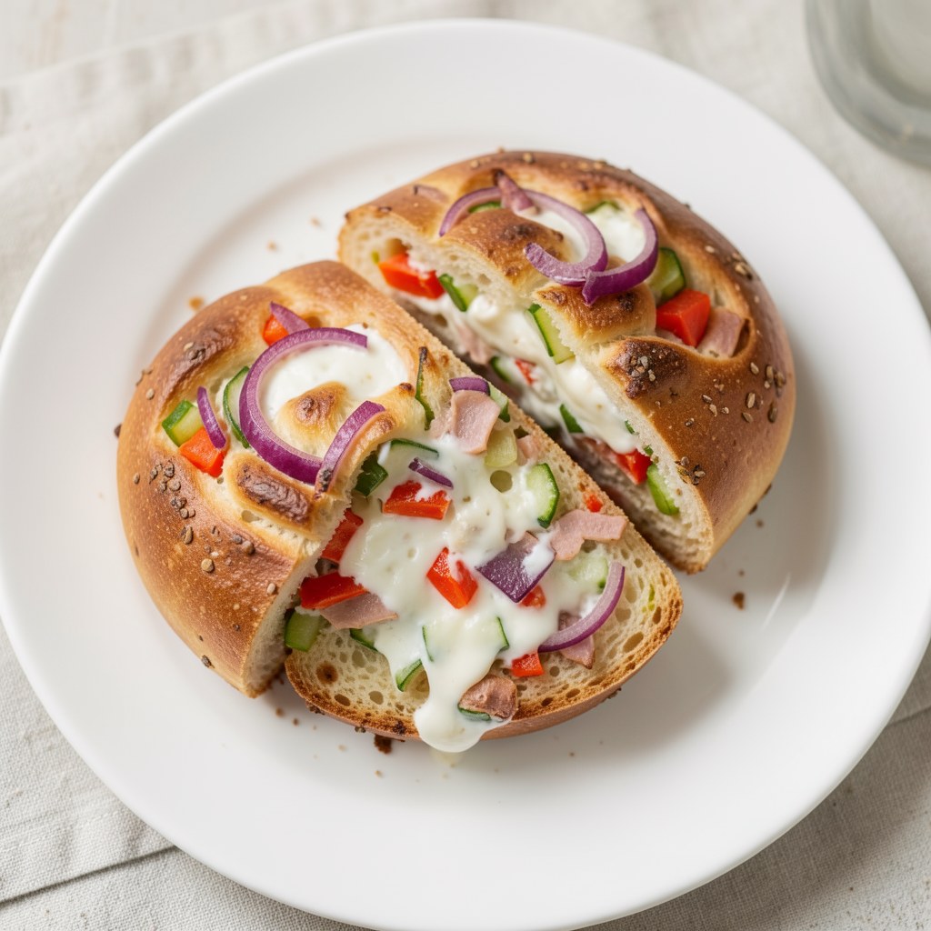 Ciasto drożdżowe z warzywami